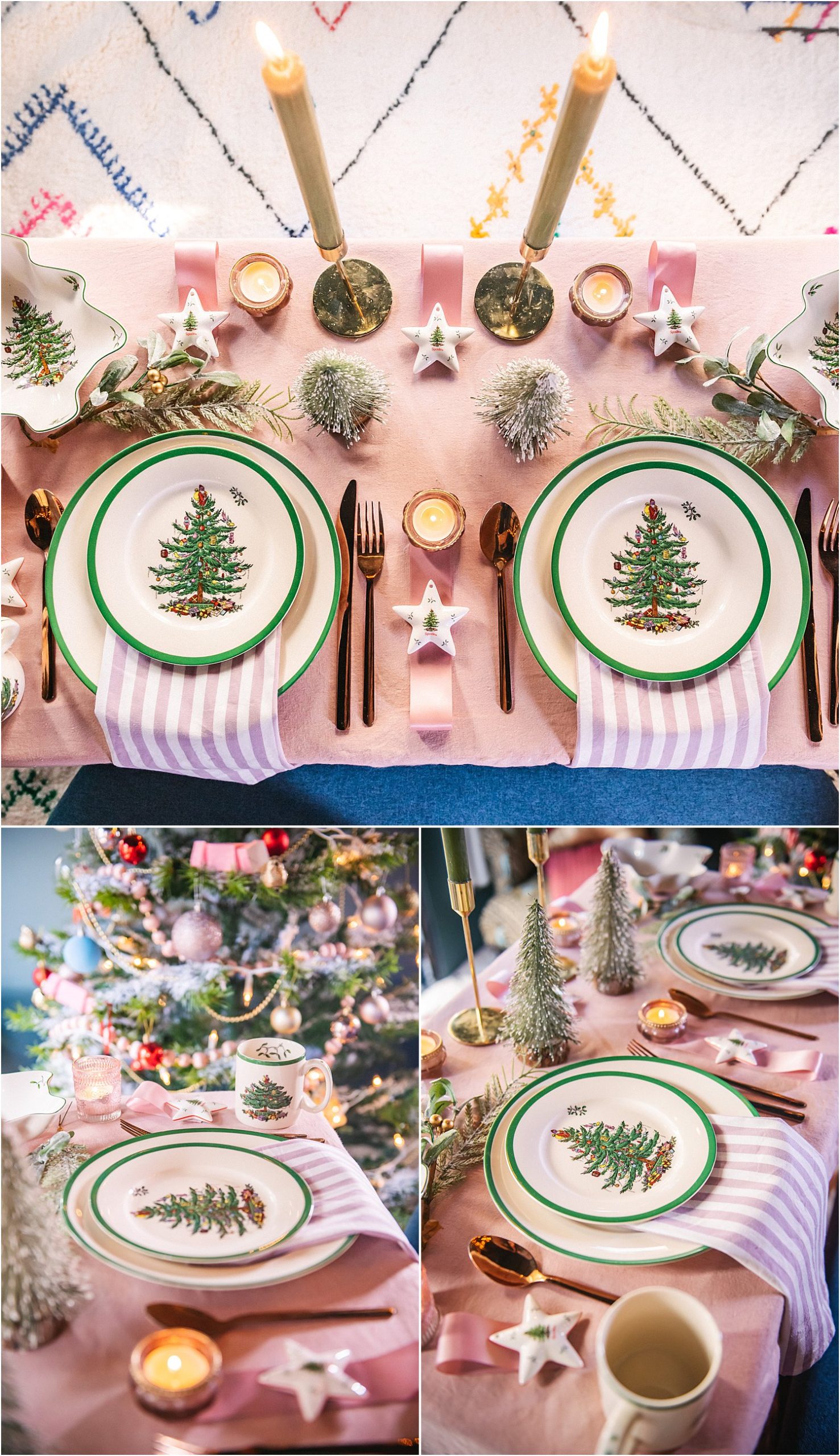 10-Christmas-table-setting-ideas-pink-green-lily-sawyer-photo